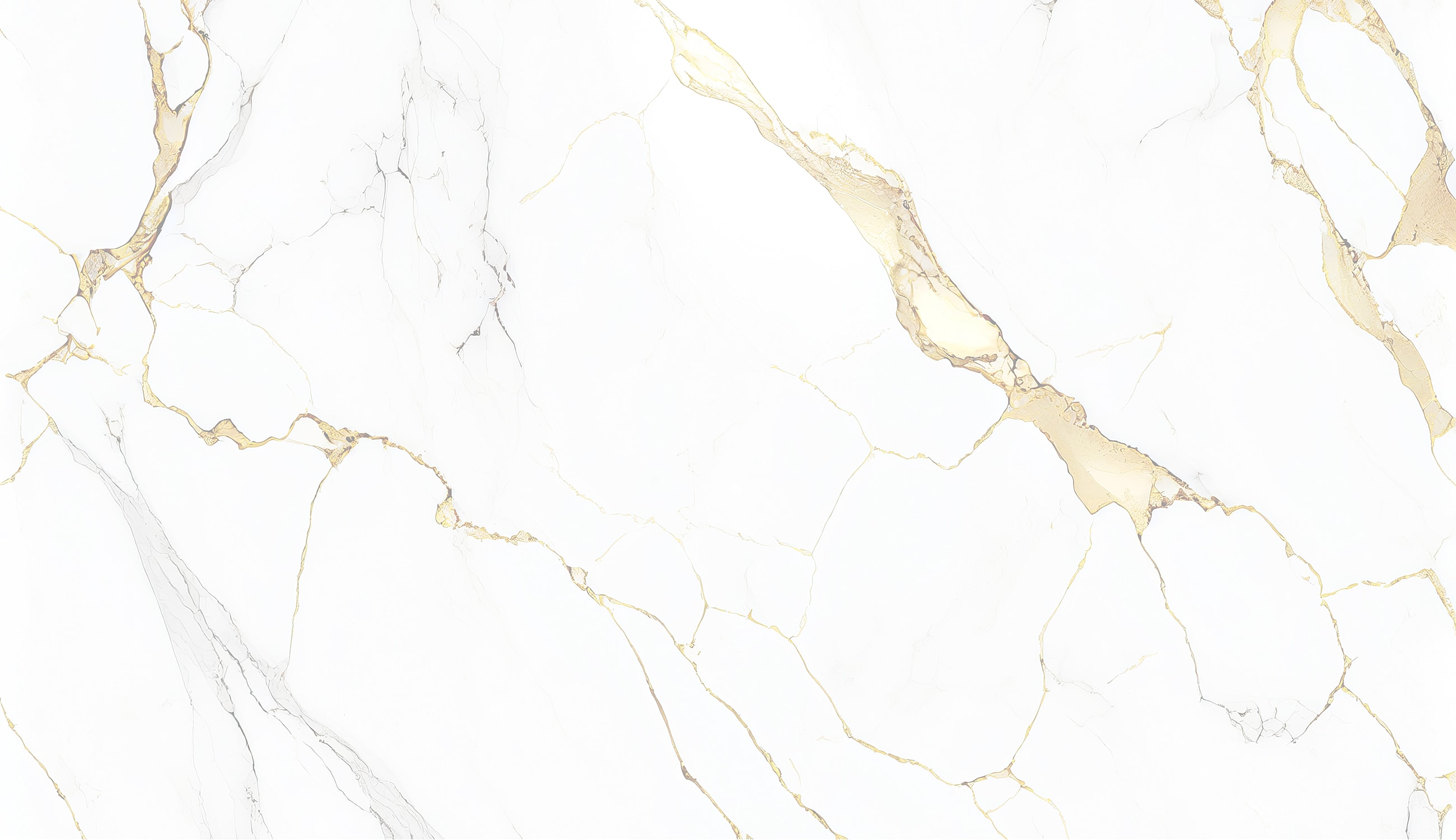 White marble texture with subtle golden veins.